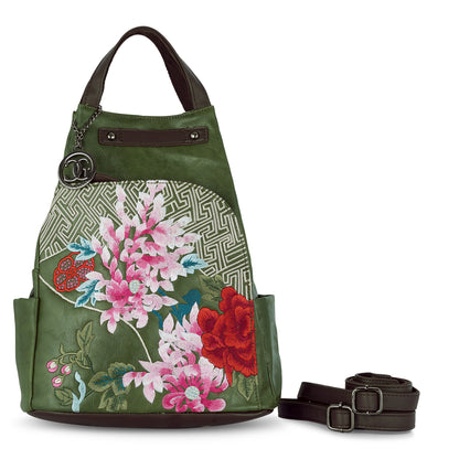 Green Antique Backpack Urban