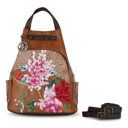 Tan Antique Backpack Traveler