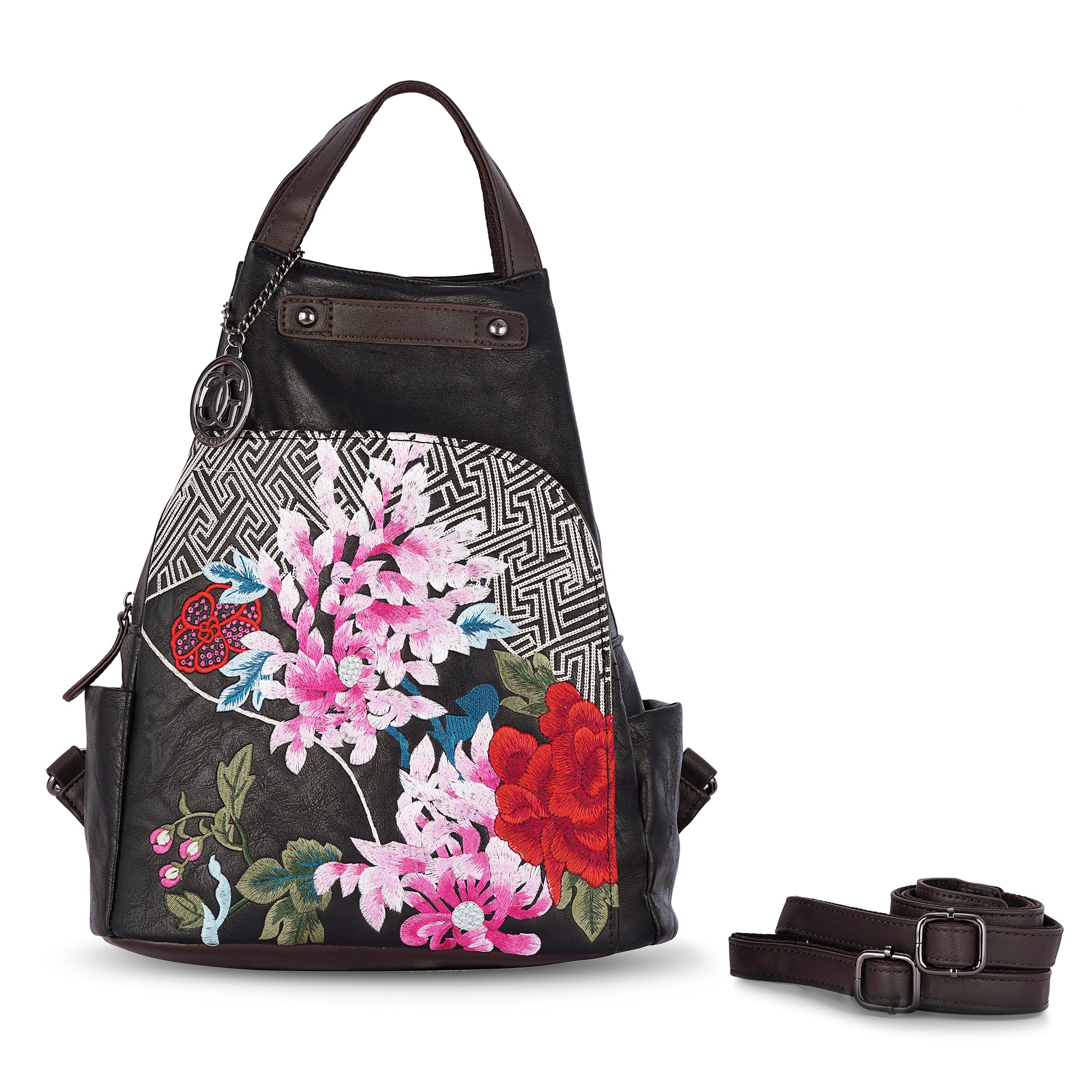 Black Antique Backpack Modern