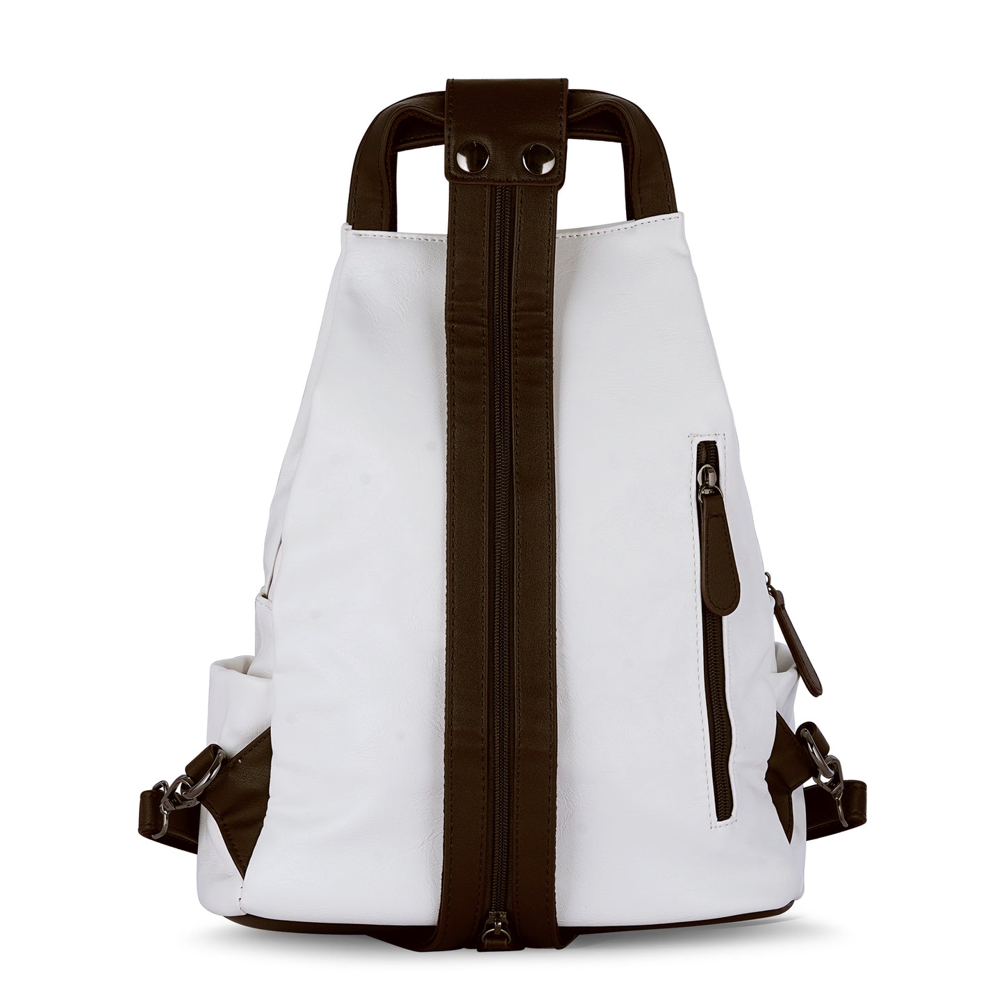 White Antique Backpack Minimal
