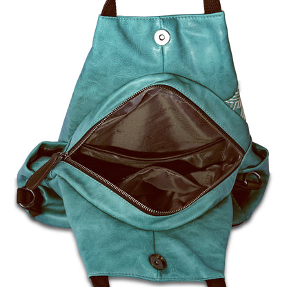 Blue Antique Backpack Bold