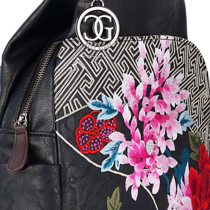 Black Antique Backpack Modern