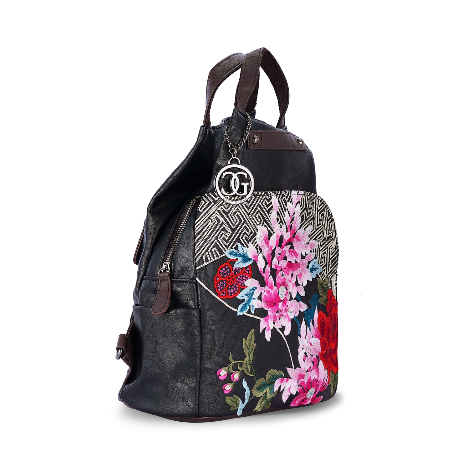 Black Antique Backpack Modern