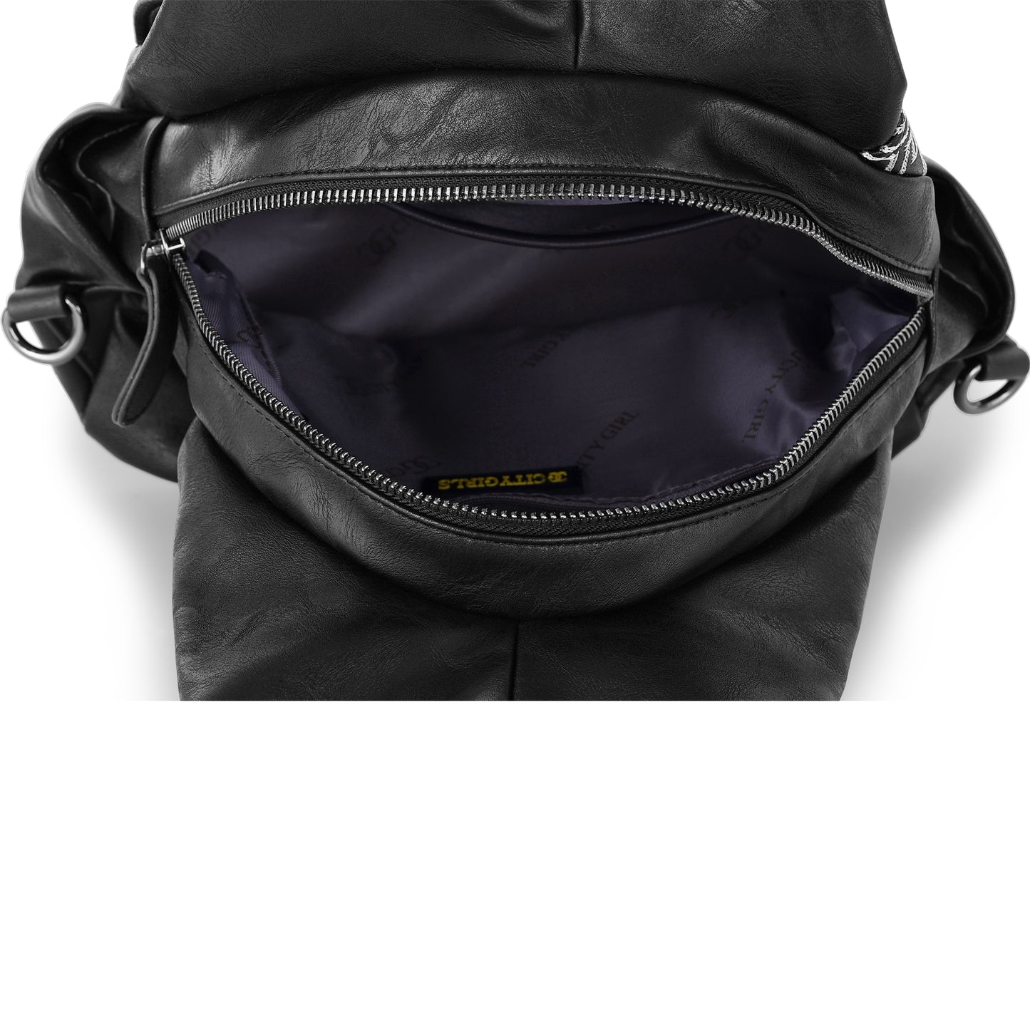 Black Antique Backpack Modern