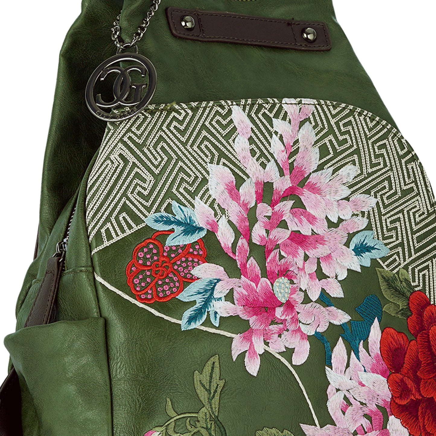 Green Antique Backpack Urban