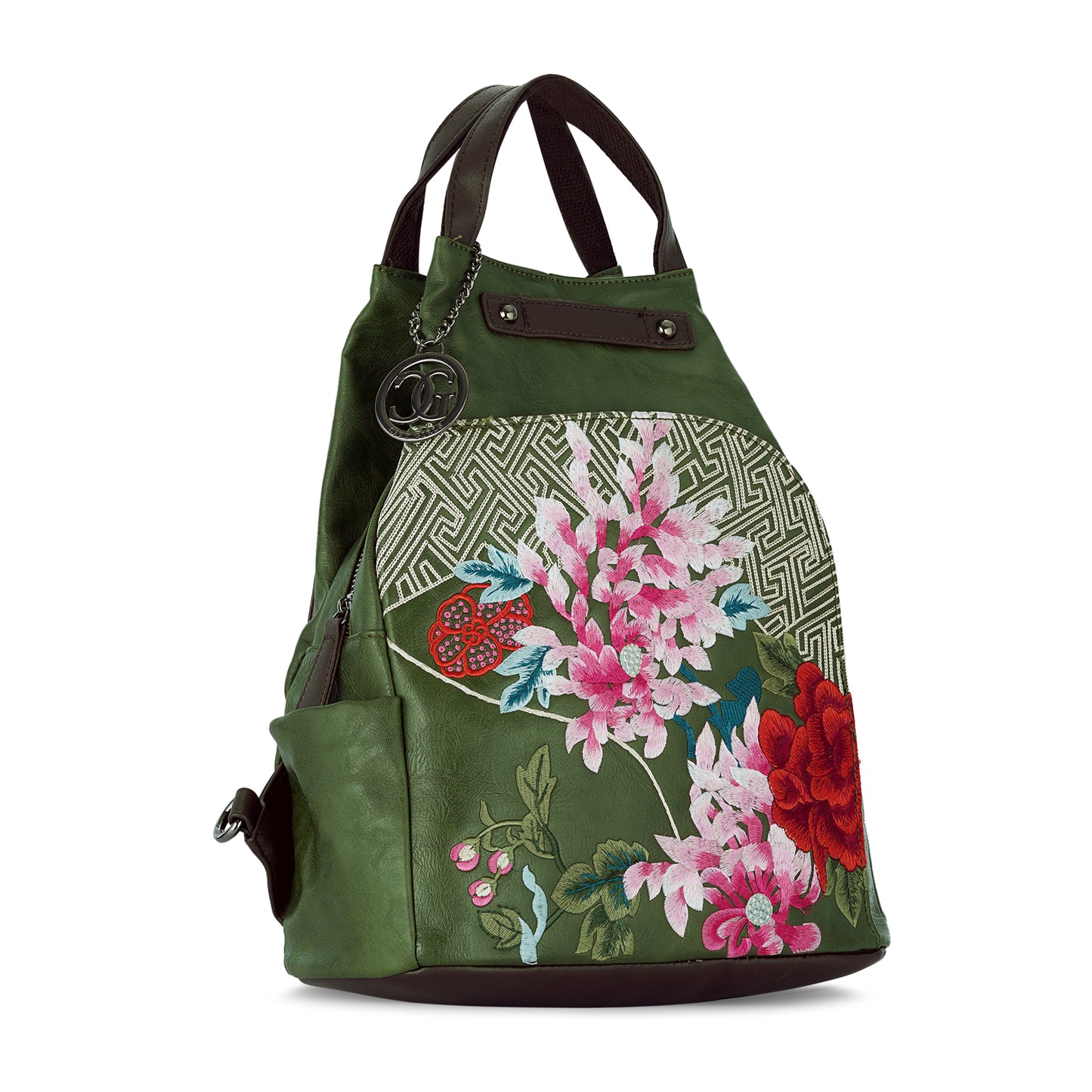 Green Antique Backpack Urban