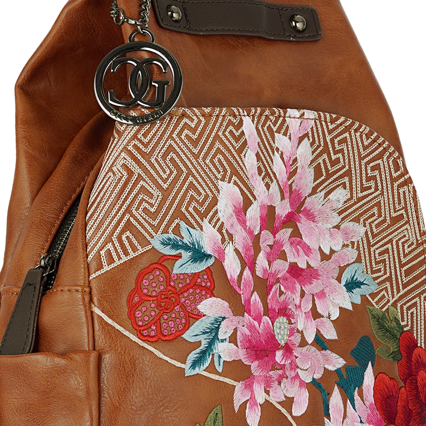 Tan Antique Backpack Traveler