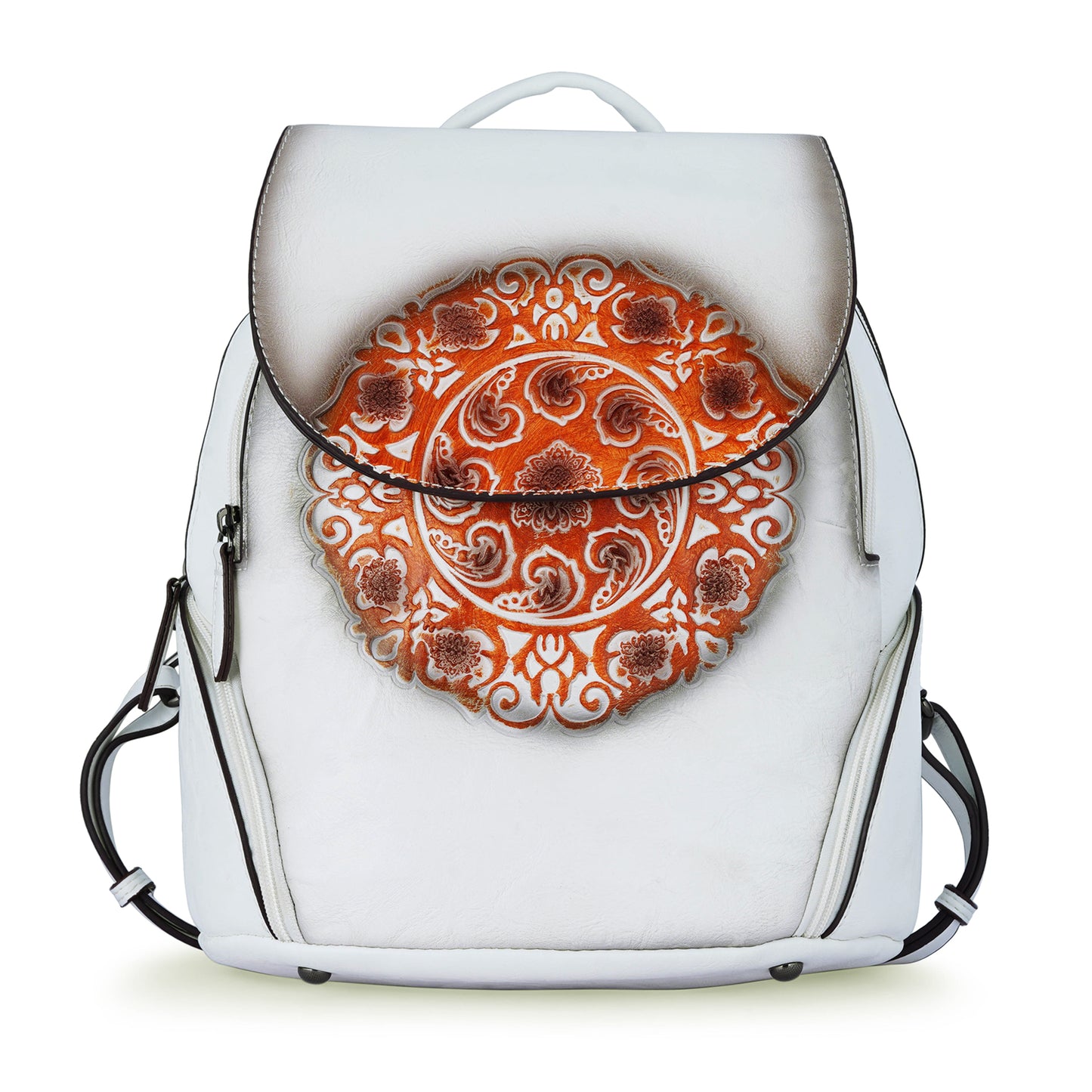 White Antique Backpack