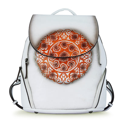 White Antique Backpack