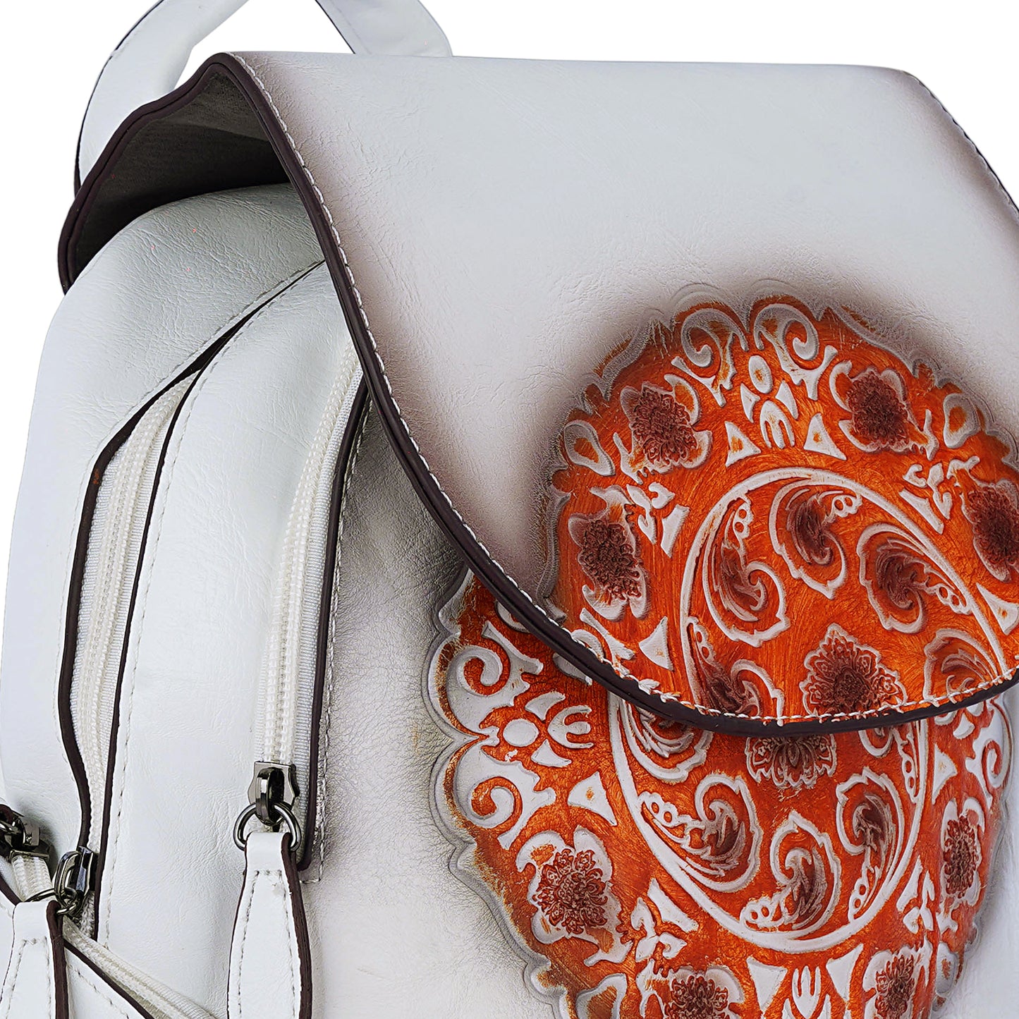 White Antique Backpack
