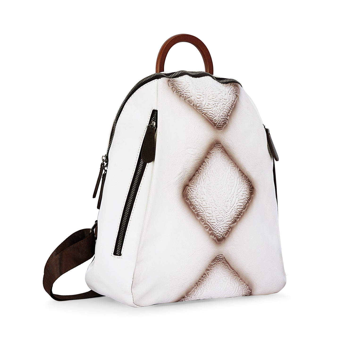 White Antique Backpack