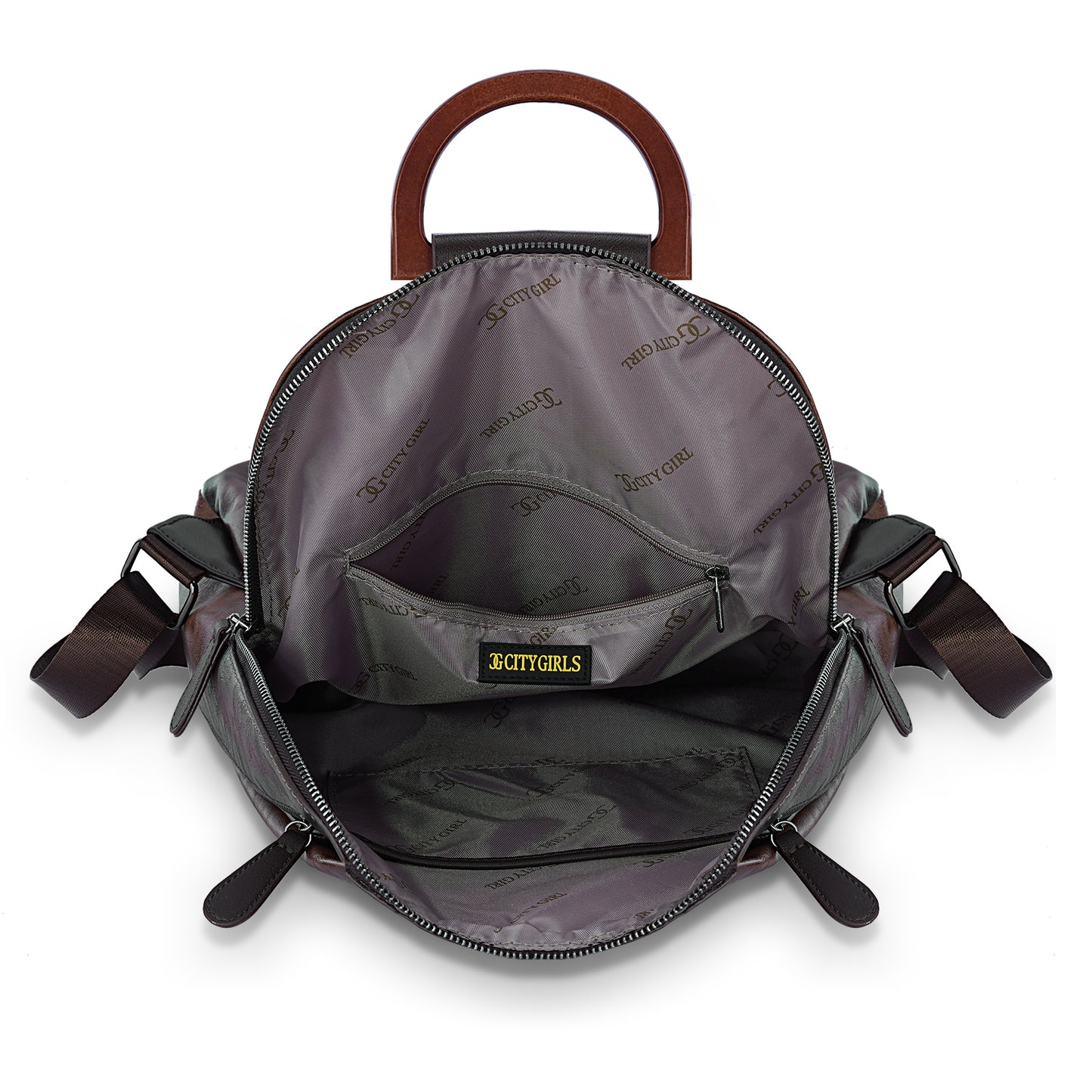 Beige Antique Backpack