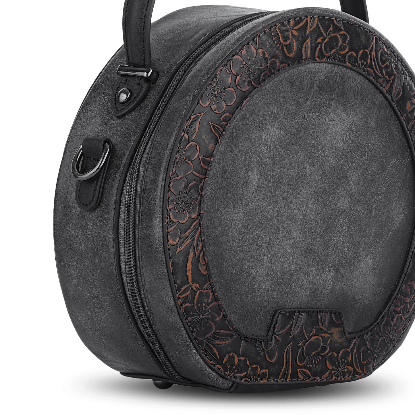 Grey Antique Satchel Utility