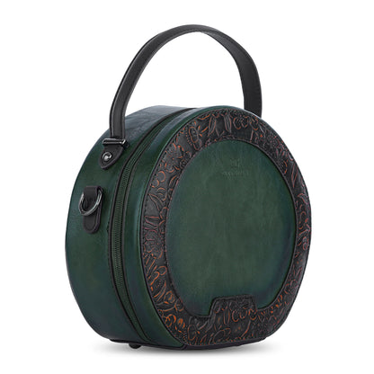 Green Antique Satchel Heritage