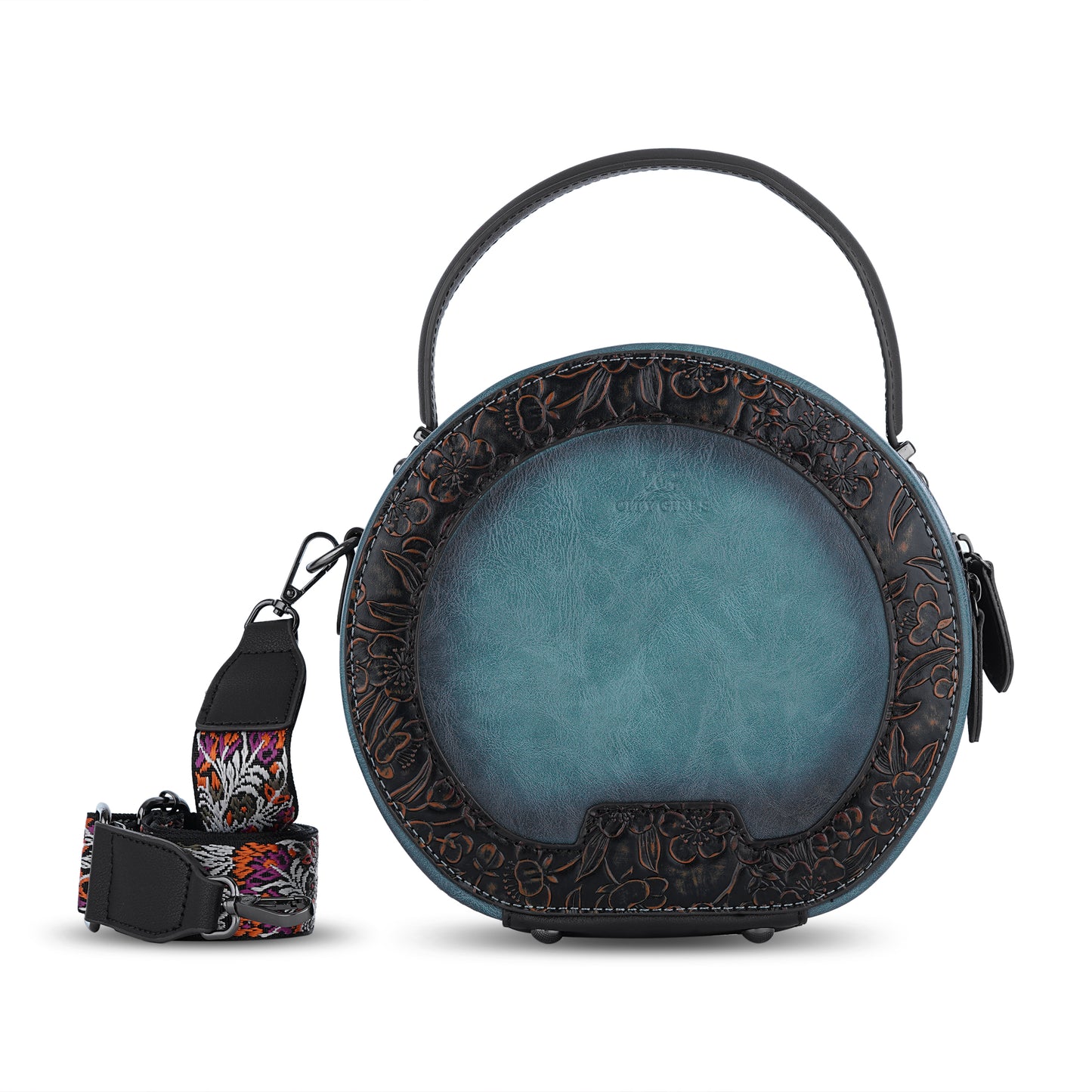 Blue Antique Satchel Luxe