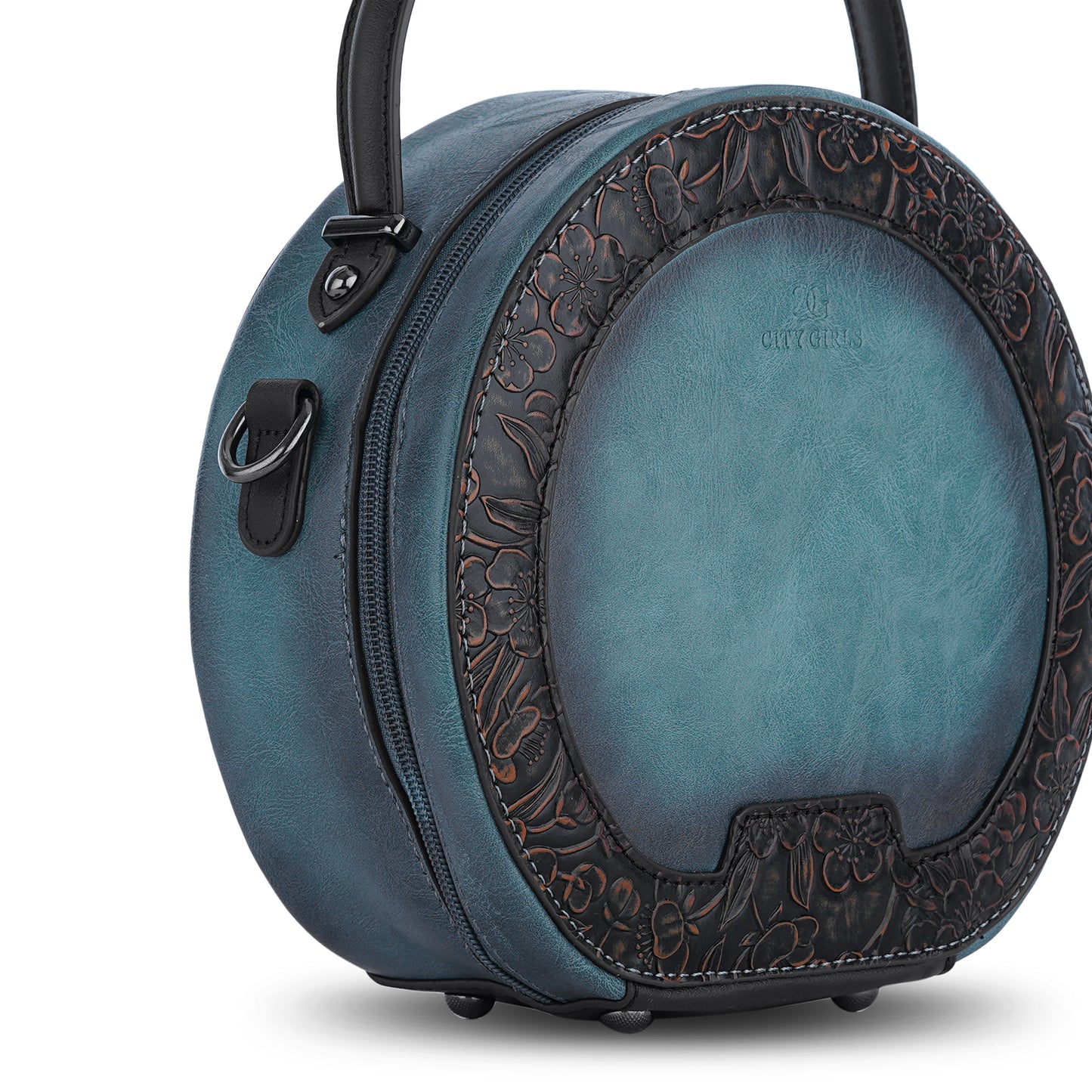 Blue Antique Satchel Luxe