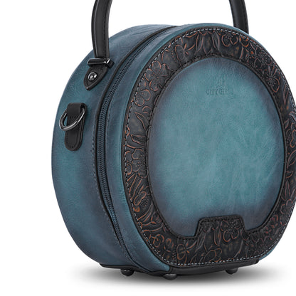 Blue Antique Satchel Luxe