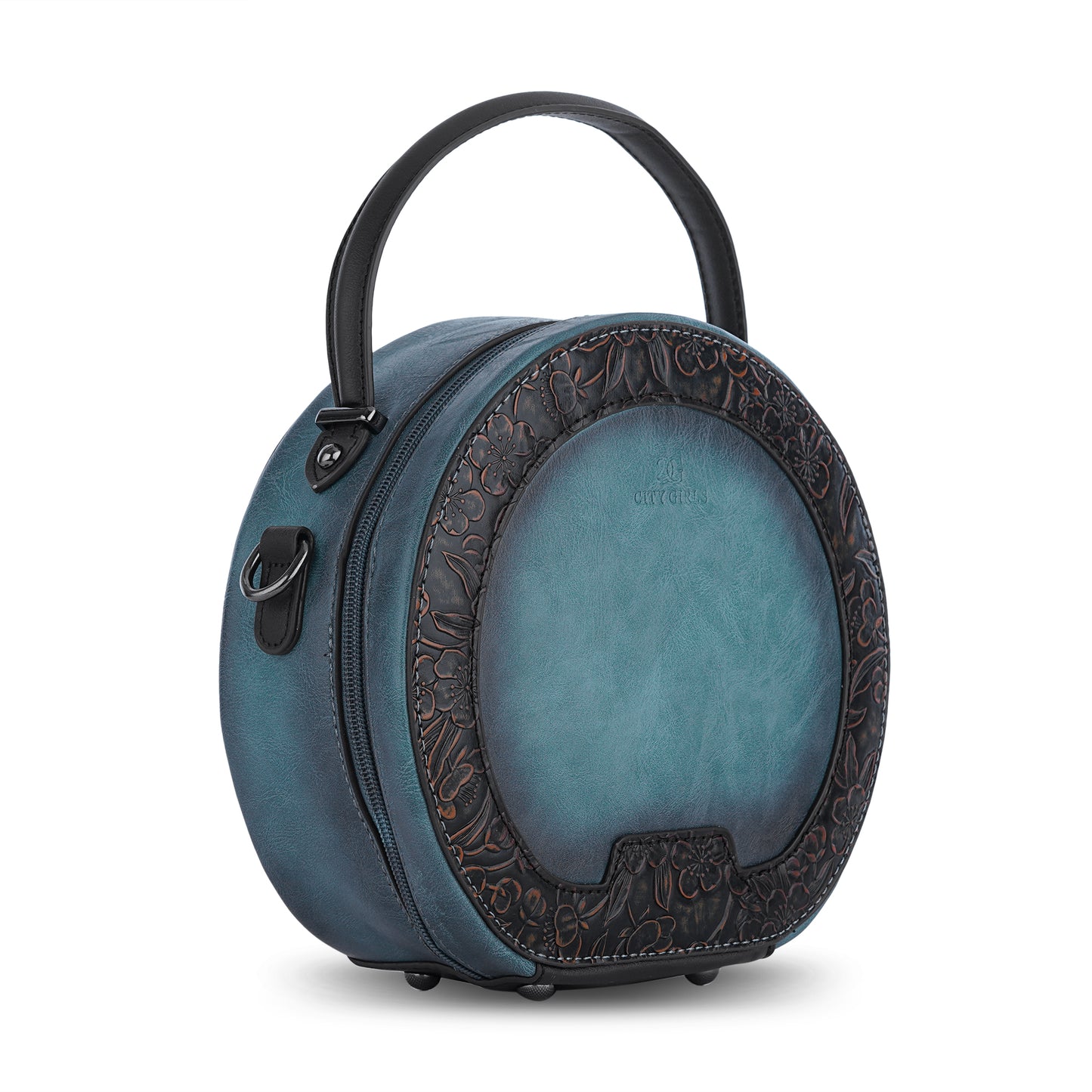 Blue Antique Satchel Luxe