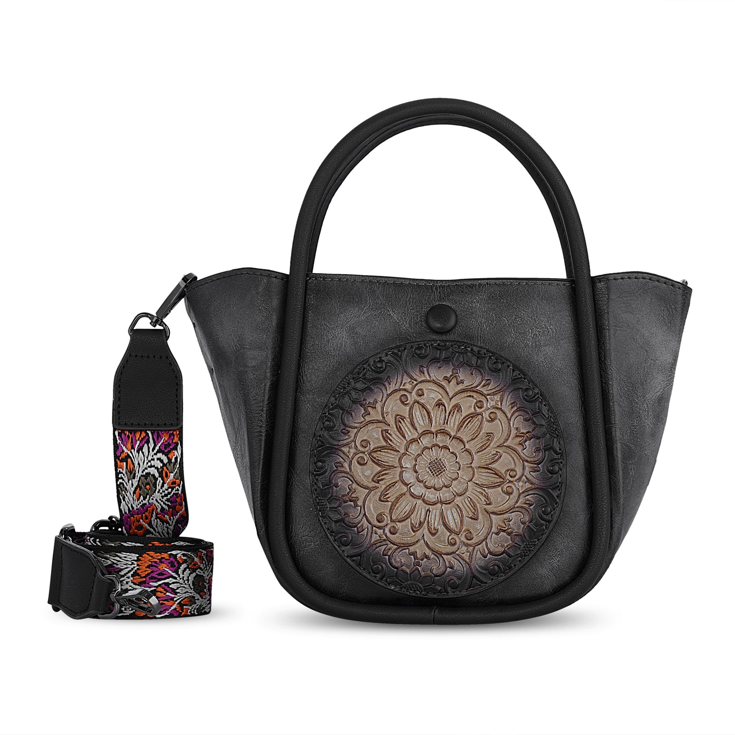 Grey Antique Handheld Bag Vintage