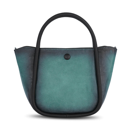 Blue Antique Handheld Bag Retro