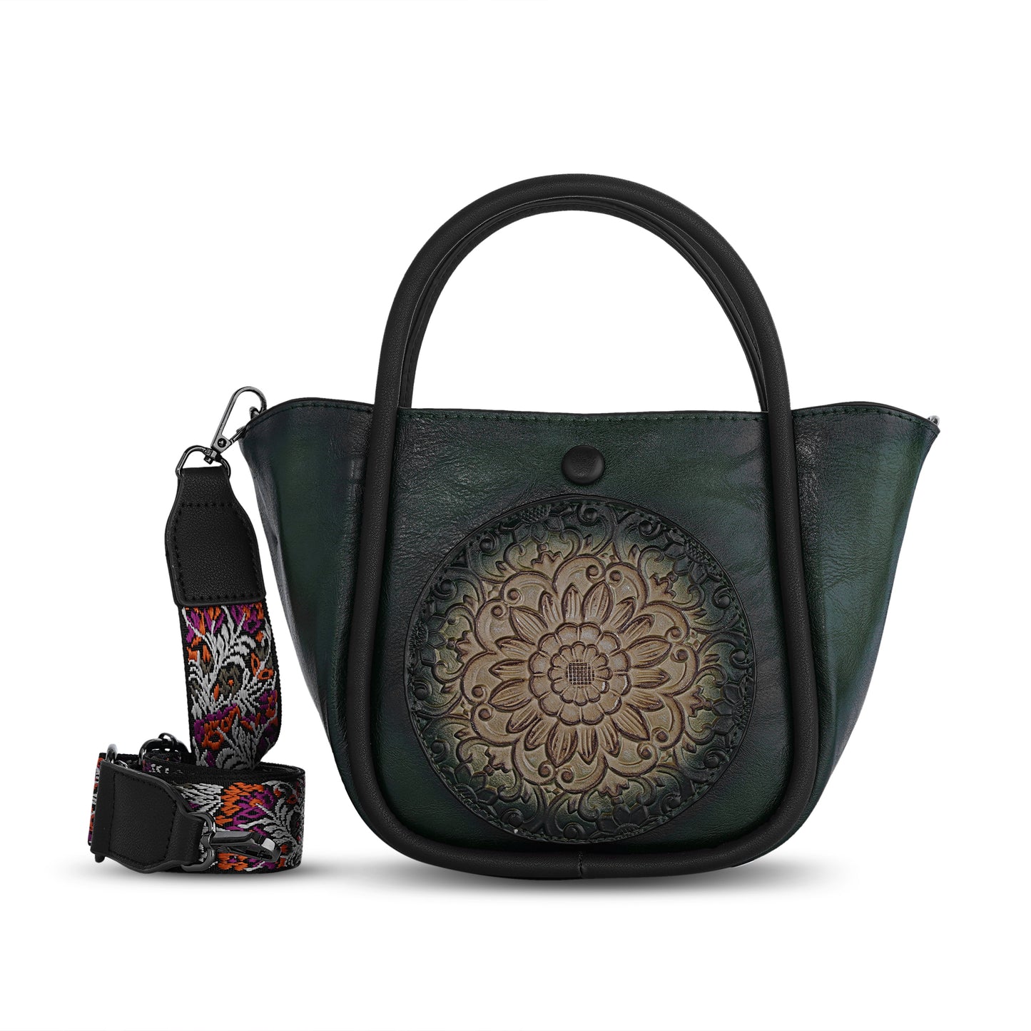 Green Antique Handheld Bag Luxe