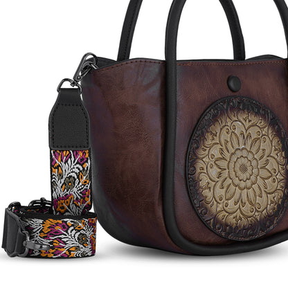 Brown Antique Handheld Bag Retro
