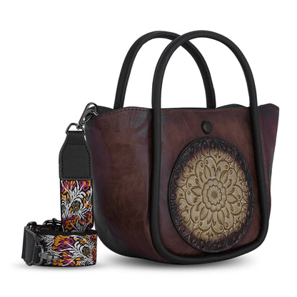 Brown Antique Handheld Bag Retro