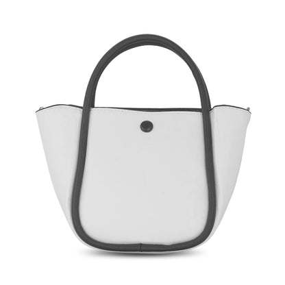 White Antique Handheld Bag Pure