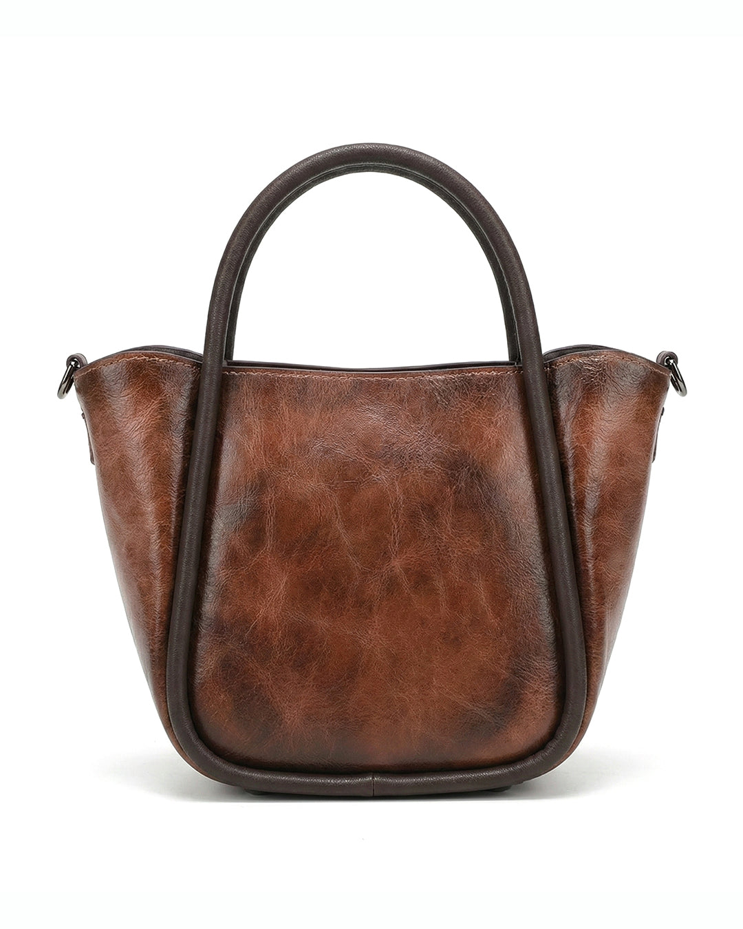 Artisanal Burnished Floral Medallion Bag