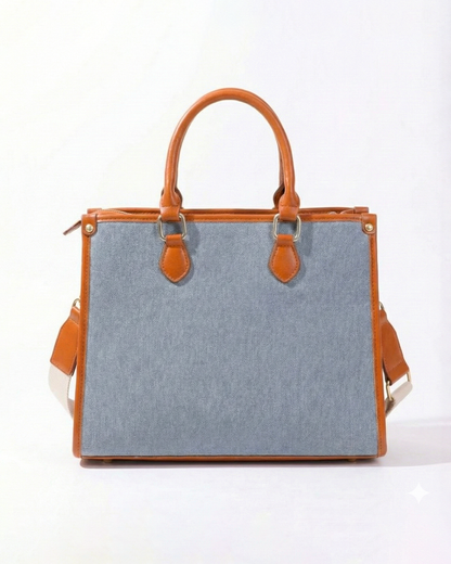 Classic CG  Contrast Trim Textured Satchel