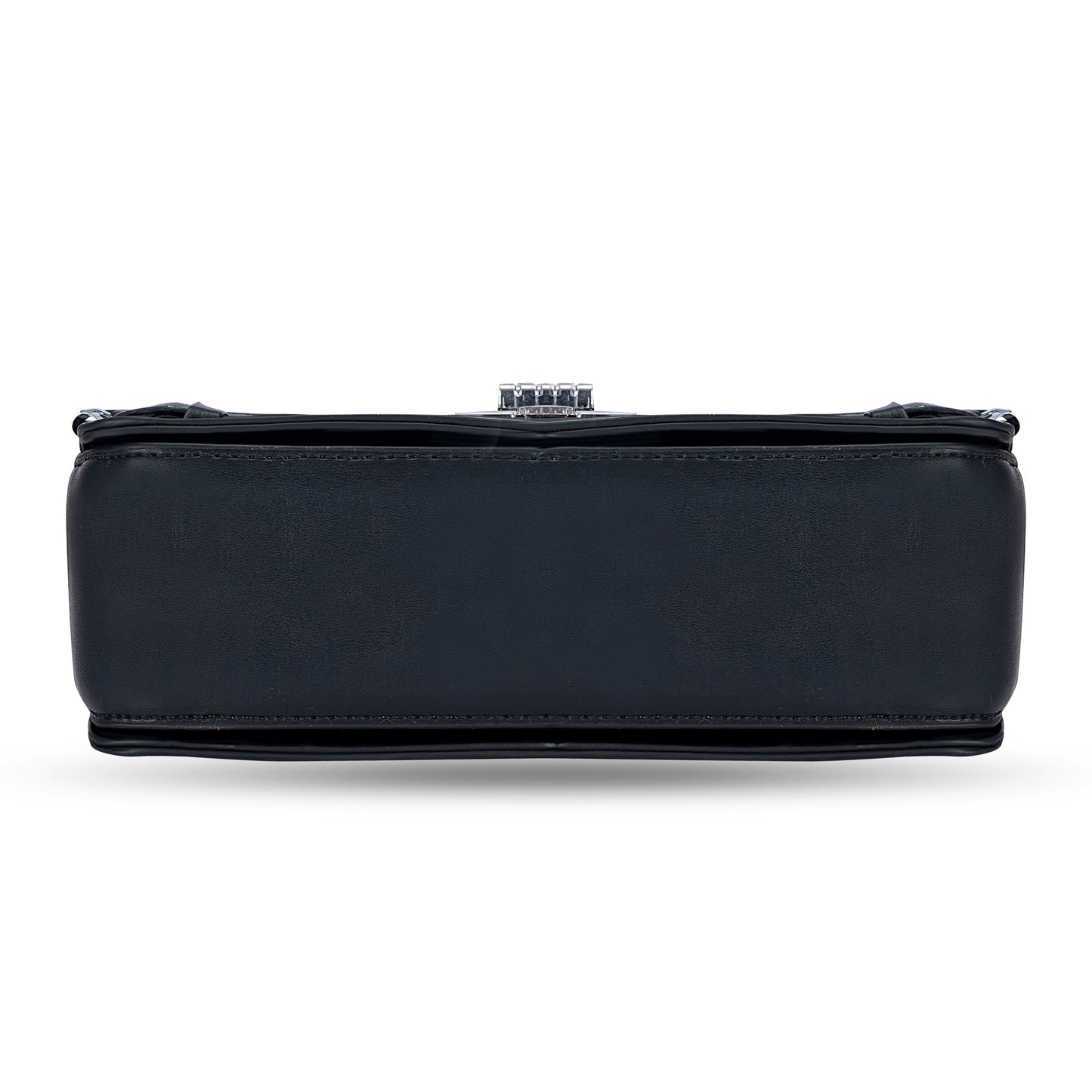 Black Colourblocked Satchel Bag