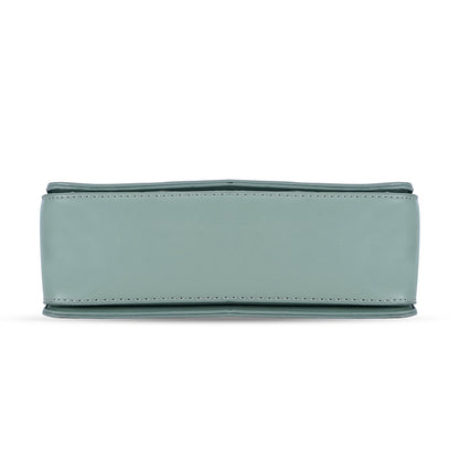 Green Structured Satchel Bag