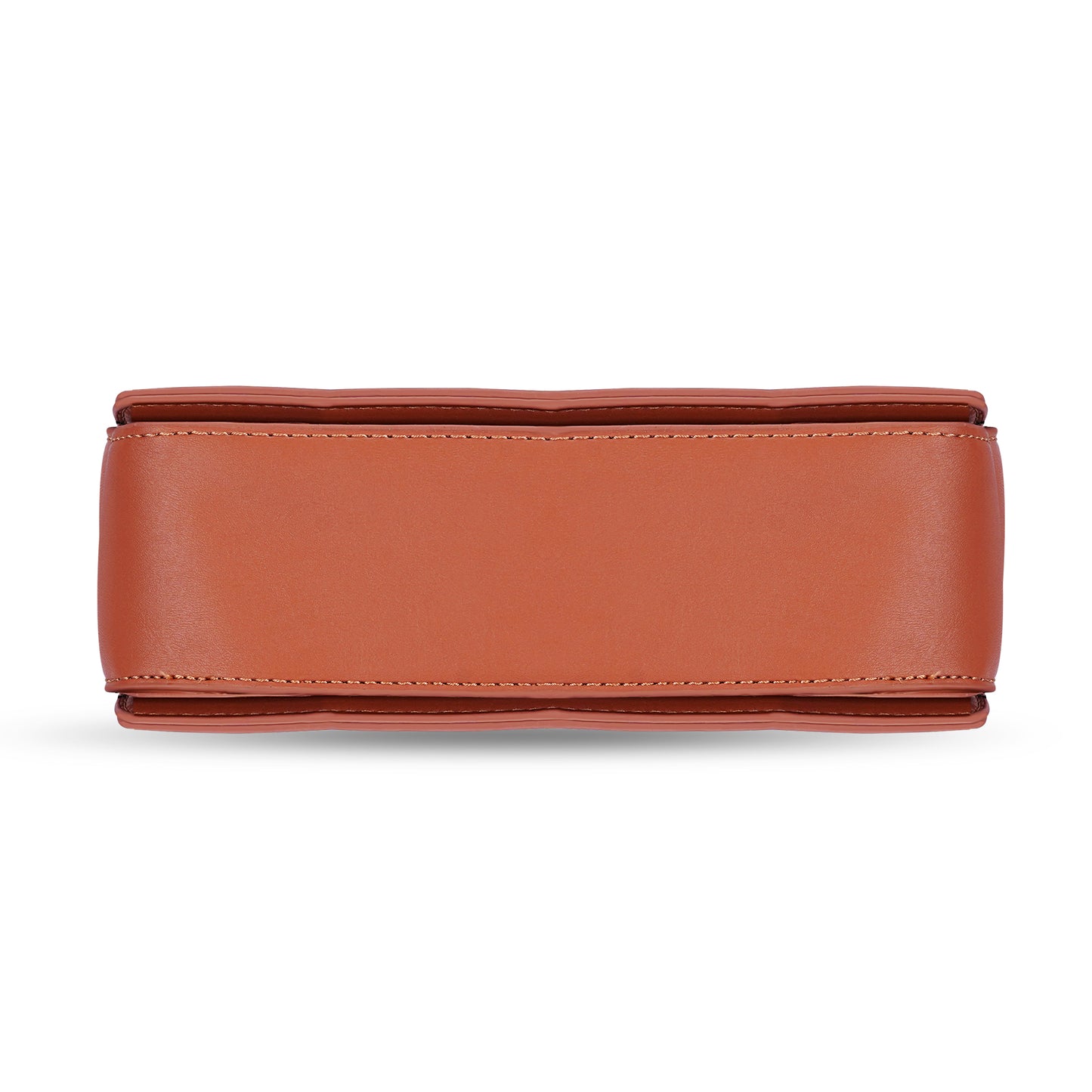 Tan Structured Satchel Bag