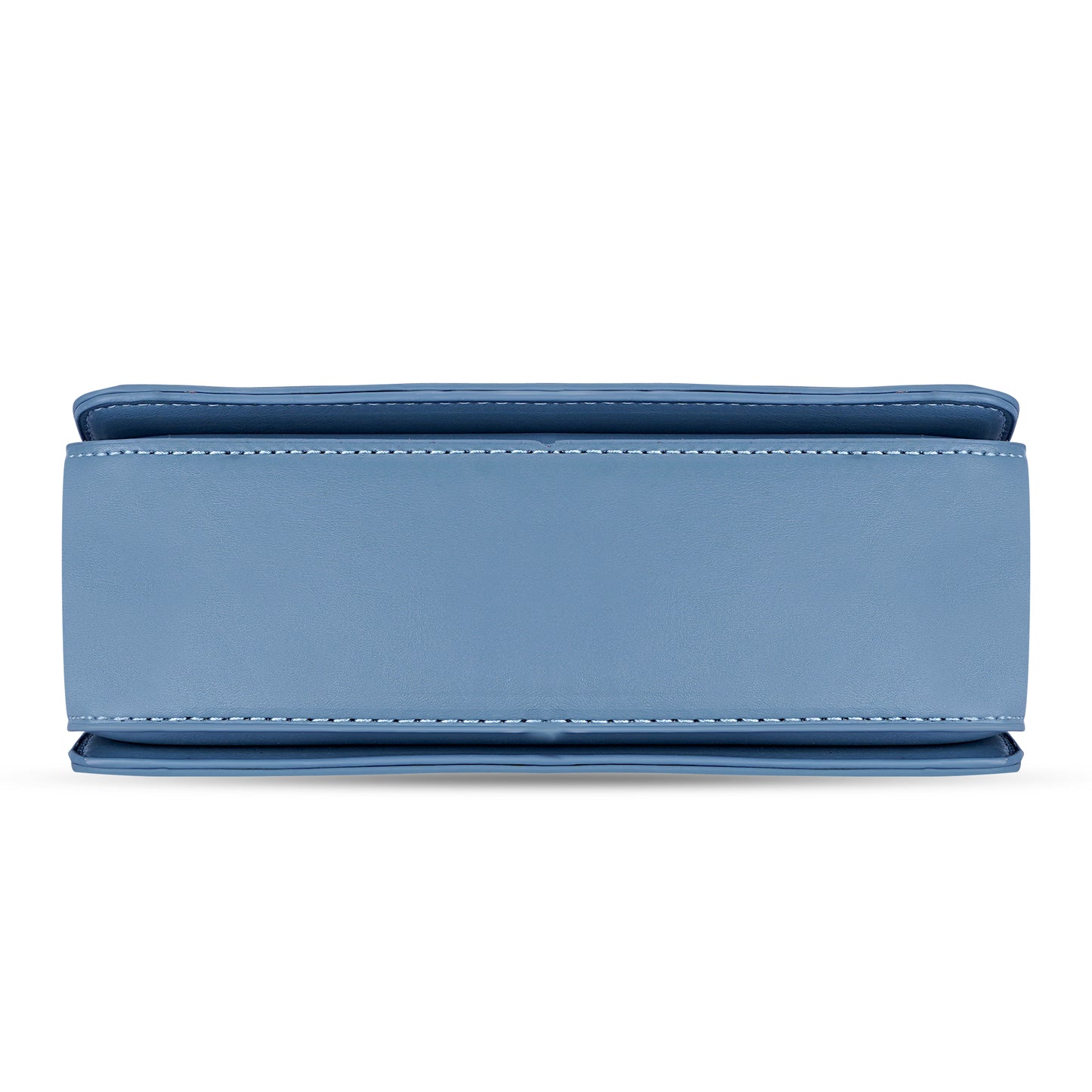 Blue Structured Satchel Bag