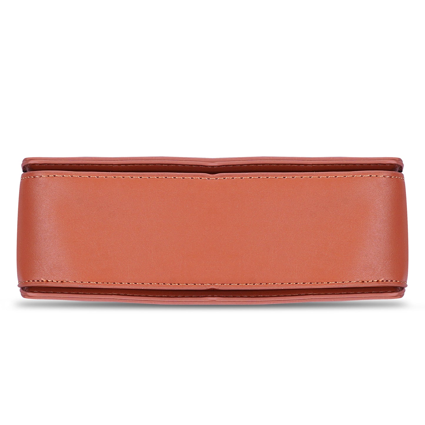 Tan Structured Satchel Bag