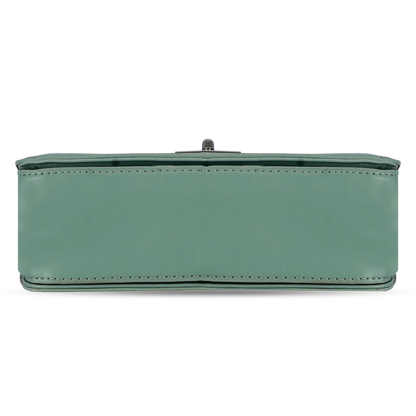 Green Colourblocked Sling Bag