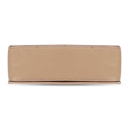 Khaki Structured Satchel Bag