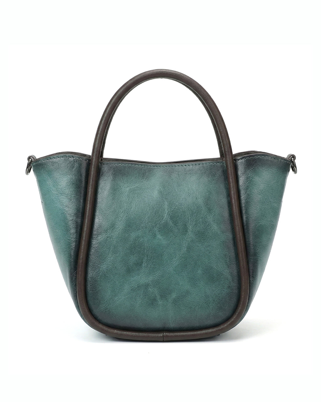 Artisanal Burnished Floral Medallion Bag