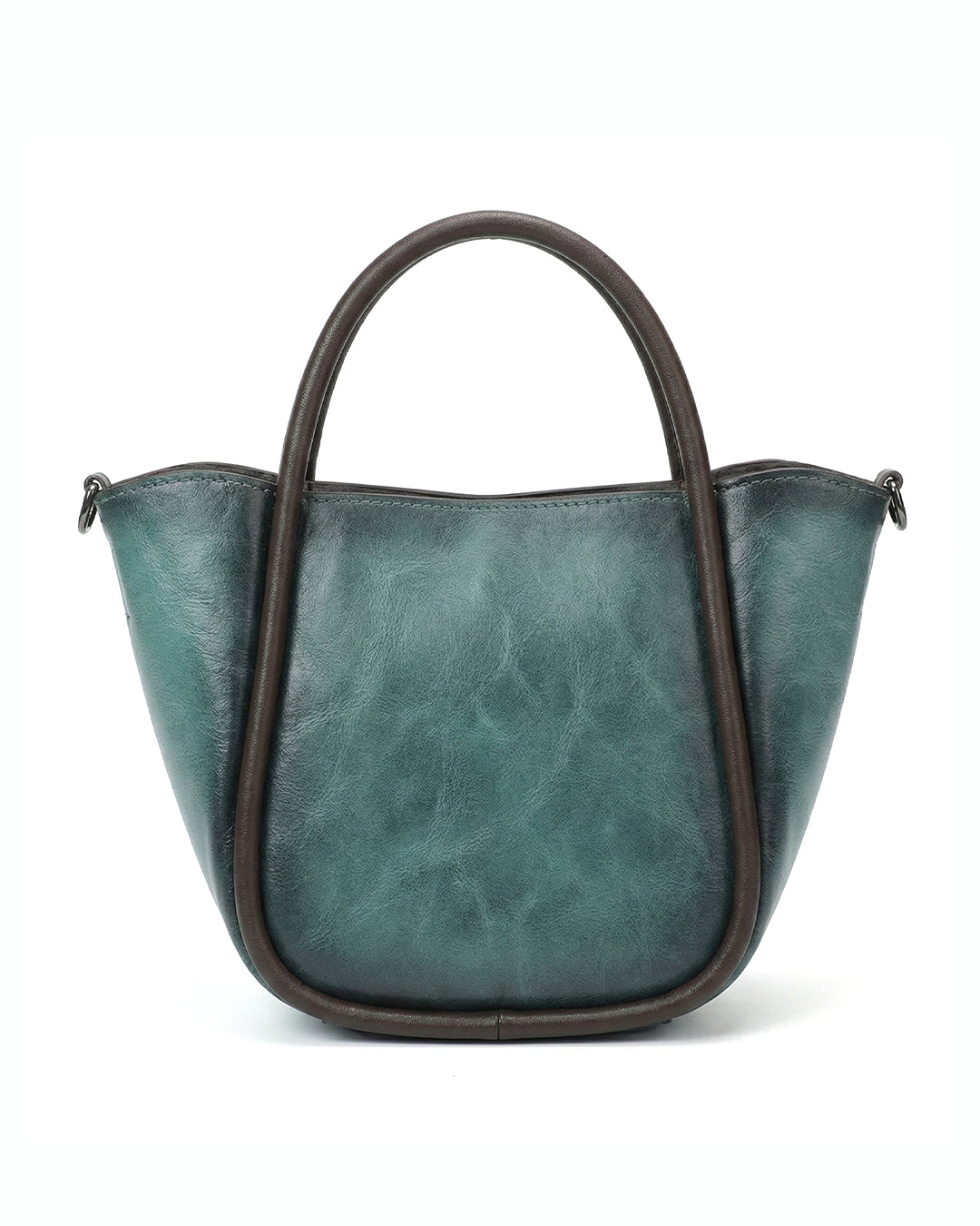 Artisanal Burnished Floral Medallion Bag