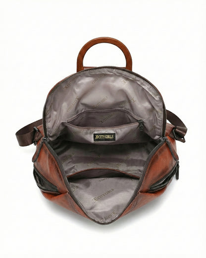 Signature Textured Embossed Artsian finish Bagpack