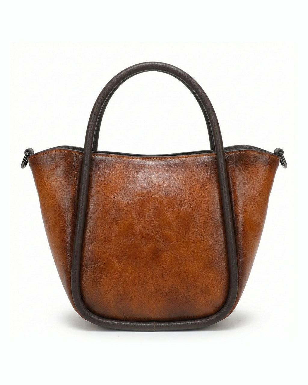 Artisanal Burnished Floral Medallion Bag
