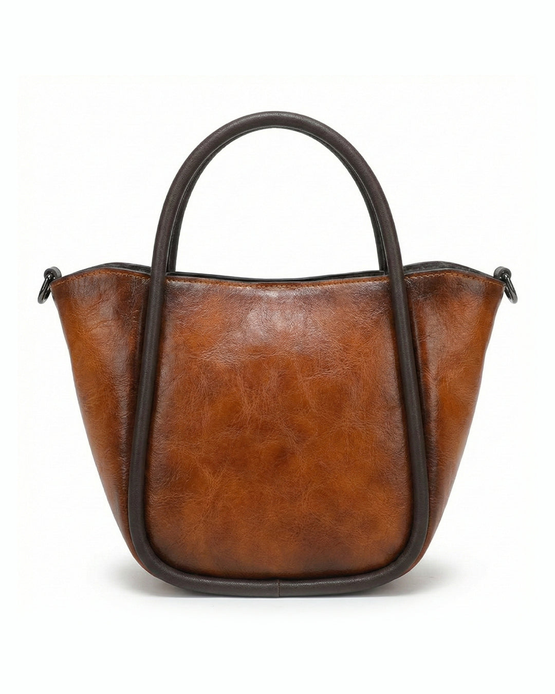 Artisanal Burnished Floral Medallion Bag
