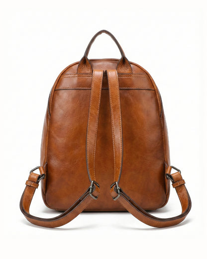 Embossed Rose Textured Luxury Backpack
