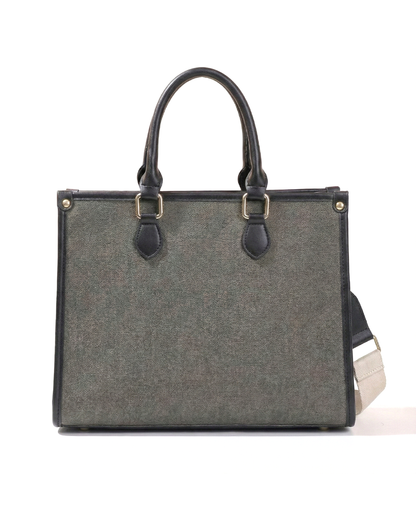 Classic CG  Contrast Trim Textured Satchel