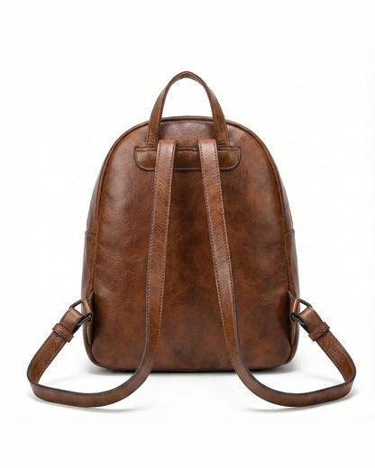 Embossed Rose Textured Luxury Backpack