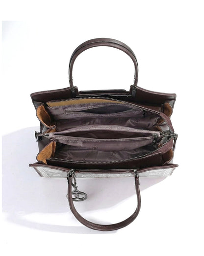 Artisanal Embroidered Aesthetic Top-Handle Bag