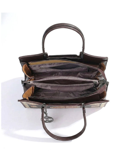 Artisanal Embroidered Aesthetic Top-Handle Bag