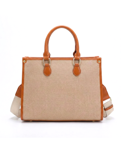 Classic CG  Contrast Trim Textured Satchel