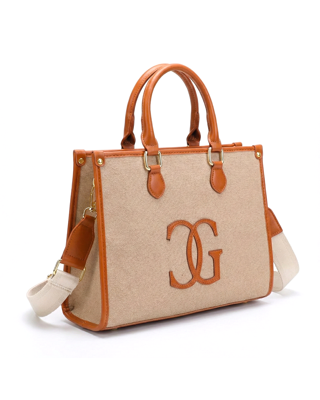 Classic CG  Contrast Trim Textured Satchel