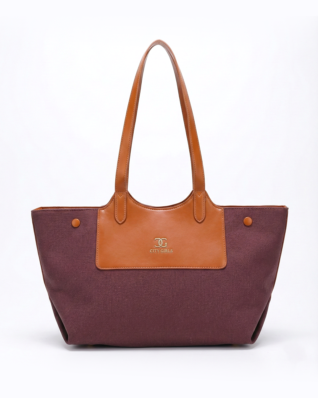 Professional Contrast Panel Tote Bag